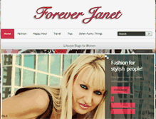 Tablet Screenshot of foreverjanet.com